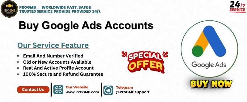 Buy Google Ads Account. Get instant access to the Google advertising platform to showcase your products or services to a massive audience.