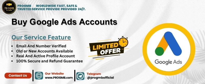 Buy Google Ads Account. Get instant access to the Google advertising platform to showcase your products or services to a massive audience.